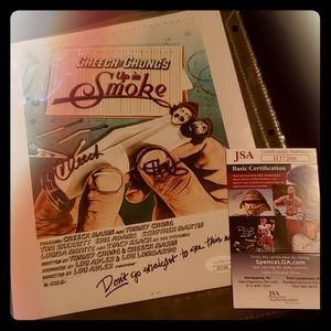 Signed Cheech and Chong 8x10